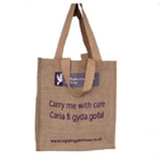 Cherry Print Jute Promotional Bag