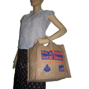 LOGO PRINTED JUTE  BAG