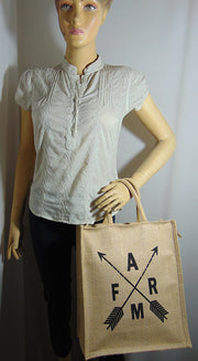 farm print jute bag(12