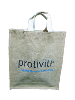 Niwar handle Print Jute  Carry Bag