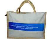 logo Print Jute  promotional Tote Bag