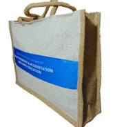 logo Print Jute  promotional Tote Bag