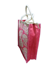 Leaf Screen Printed Jute Bag