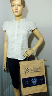 Custom Screen Screen Print Tote Jute Bags