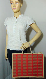 Jute Woven Tote shopping Bag