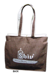 Eco-Friendly Two-Tone Jute Tote Bag