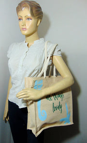 Juco screen print shopping Bag