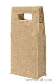 Jute Wine Bag Jute Self Handle
