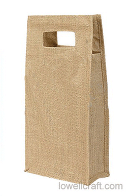 Jute Wine Bag Jute Self Handle