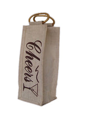printed Wine bottle bag