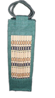 Bamboo Jute Wine Bag
