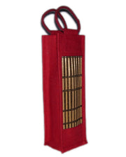Bamboo Jute Wine Bag