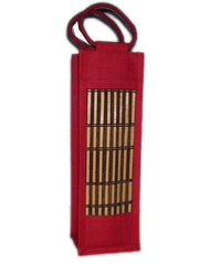 Bamboo Jute Wine Bag