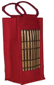 Bamboo Jute Wine Bag