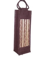 Bamboo mat Jute wine Bottle Bag