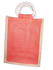 THREE BOTTLE PVC JUTE WINE BOTTLE BAG