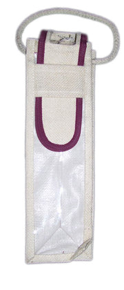 PVC WINDOW SINGLE WINE BOTTLE  BAG