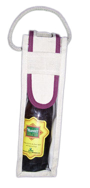 PVC WINDOW SINGLE WINE BOTTLE  BAG