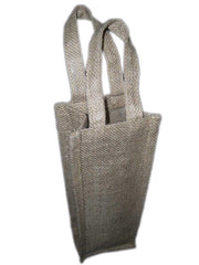 SINGLE WINE BOTTLE PLAIN JUTE BAG