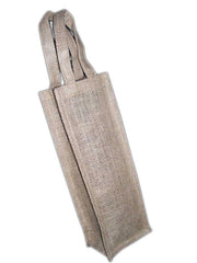 SINGLE WINE BOTTLE PLAIN JUTE BAG