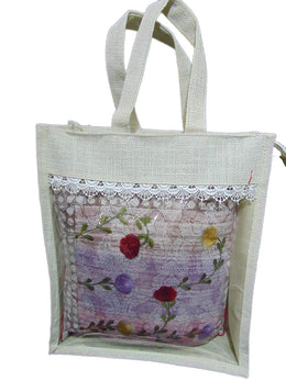 Jute Bag with PVC Window