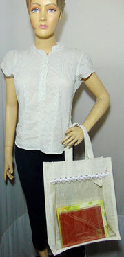 Jute Bag with PVC Window