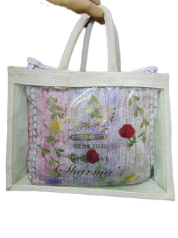 Jute Transparent Window Bag