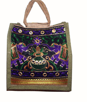 SILK PATCH JUTE BAG