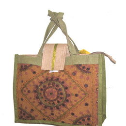 SILK PATCH JUTE BAG