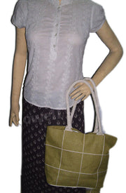 EMBROIDERY JUTE DESIGNER BAG