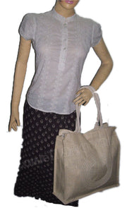 EMBROIDERY JUTE DESIGNER BAG