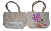 PATCH WORK EMBROIDERY JUTE BAG