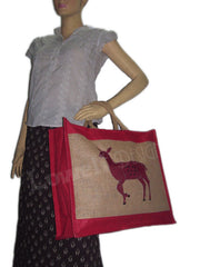 DESIGNER  JUTE SHOPPING BAG