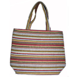 JUTE HANDLOOM  BEACH BAG