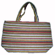 JUTE HANDLOOM  BEACH BAG