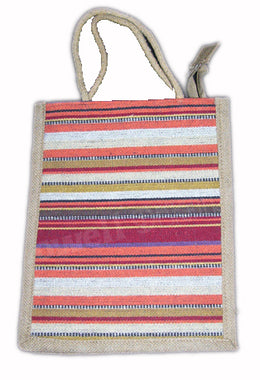 JUTE HANDLOOM  BEACH BAG