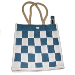 LADIES CHECK WEAVE DESIGNER BAG