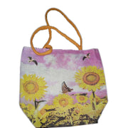 DIGITAL PRINT JUTE LADIES BAG