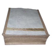 JUTE GIFT BAG WITH GOLDEN BORDER