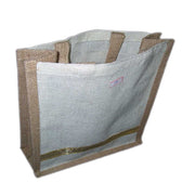 JUTE GIFT BAG WITH GOLDEN BORDER
