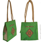 JUTE WITH CHIK DESIGN BAG