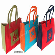 EMBROIDERY  BORDER JUTE BAG