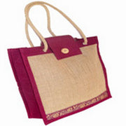 ZARI BORDER JUTE BAG