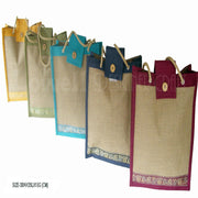 ZARI BORDER JUTE BAG