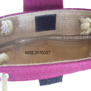 ZARI BORDER JUTE BAG
