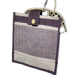 HERRING BONE JUTE BAG