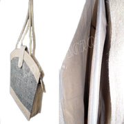 HERRING BONE FABRICJUTE BAG
