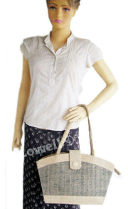 HERRING BONE FABRICJUTE BAG