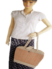 HERRING BONE FABRICJUTE BAG