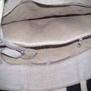 HANDLOOM FABRIC DESIGNER JUTE  BAG